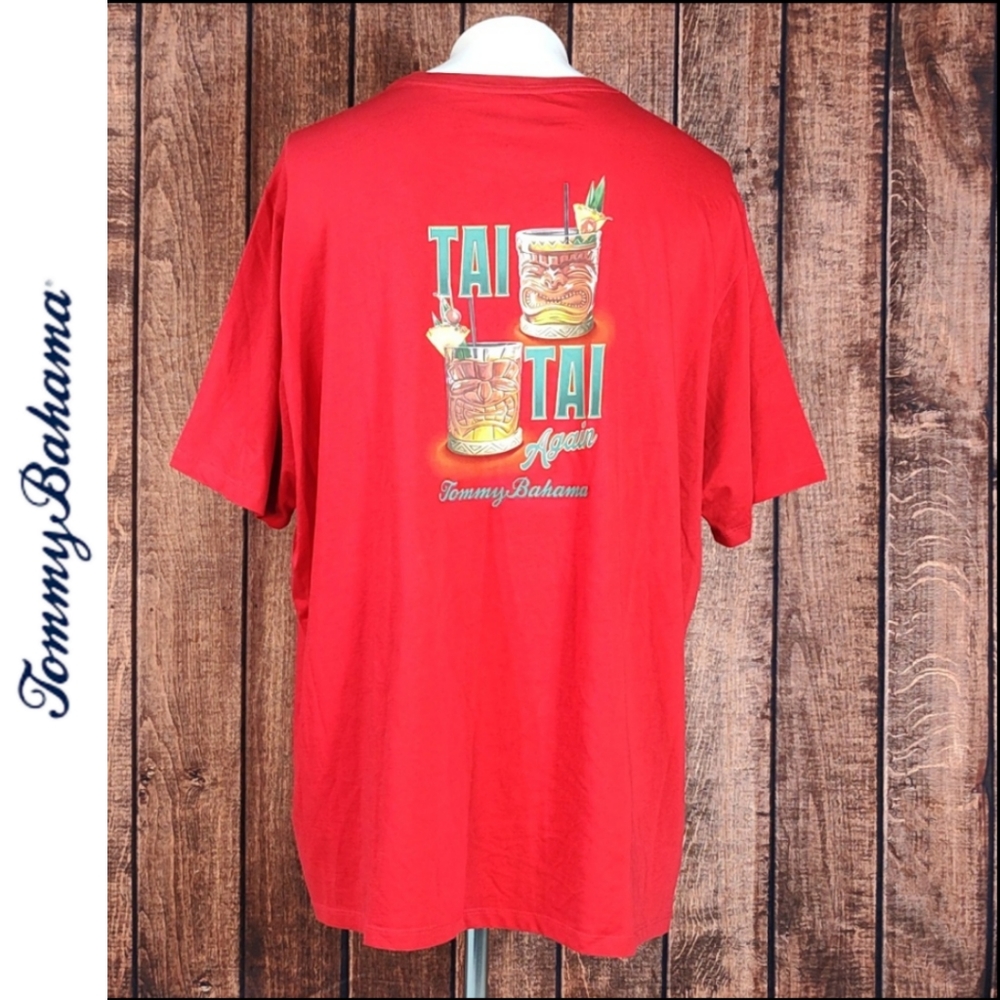 NWOT Multi Color Large Graphic Red Pocket Mens T Shirt
